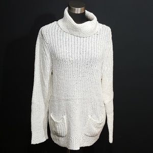 Chico's Loose Crochet Sweater
